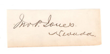 John Percival Jones (1829-1912) Signed Clip / Autographed Nevada Senator picture