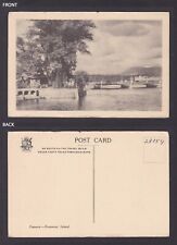 SWTZERLAND, Vintge postcard, Geneva, Rousseau Island picture