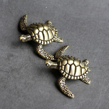 Solid Copper sea turtle Trinket Tea Pet Ceremony Antique Bronze Model Figurines. picture