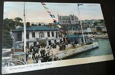 QUEENSTOWN, WHITE STAR WHARF, DIVIDED BACK, IRELAND 1907 PC POSTCARD picture
