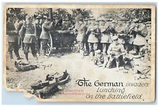 c1950's German Invaders Lunching on the Battlefield Vintage Unposted Postcard picture