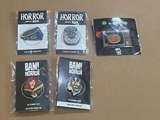 Bam Box Boo Box Horror 5 Pin Lot (Creepshow, CHUD, Hills Have Eyes, Eastwick) picture