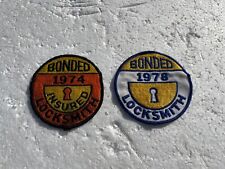 Locksmith Patches Bonded 1974 And 1978 Vintage Patches picture