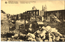 Ruines de Louvain  Universit� vue de la Grand'Place- Louvain, Belgium Postcard picture