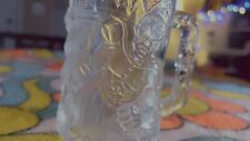 Vintage McDonald's 1995 Batman Forever Robin 3D Embossed Collector Glass Mug picture