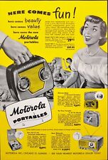 Motorola Portables Radios TVs Record Players Chicago Vintage Print Ad 1949 picture