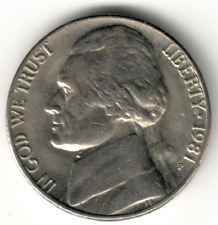 USA - 1981P - Jefferson Nickel 1st portrait - #1525 picture
