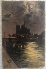 Yvon, Les Feeries Nocturnes De Paris, Painting Post Card picture