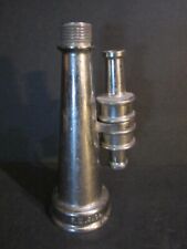 Vintage P.M.S. Co Fire Hose Nozzle w/ 2 tips, 1 3/4