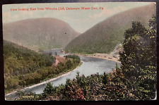 Vintage Postcard 1911 View East from Winona Clift,  Delaware Water Gap, PA picture