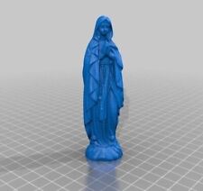 Mother Virgin Mary Statue in White Color Choose Your Size PLA Plastic picture