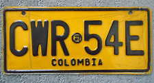 Colombia Motorcycle License Plate 2001 Expired RARE Cartagena Bogata Medellin picture