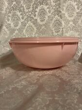 Tupperware Fix N Mix Bowl 26 Cup Huge Classic Mixing Bread Pink, Sheer Seal, New picture