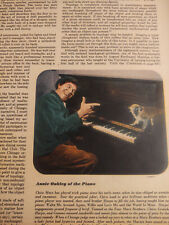 1947 Original Esquire Art Photo Chico Marx at the Piano picture