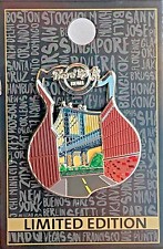 Hard Rock Hotel New York Pin Cut Out Guitar 2023 New LE # 976310  NYC picture