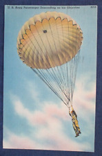 WWII US Army Paratrooper Postcard 1943 Camp Blanding Florida Free Frank Cancel picture