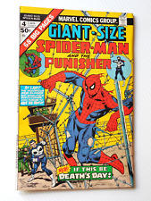 GIANT-SIZE SPIDER-MAN AND THE PUNISHER NO. 4 MARVEL COMICS 1975 VOL 1 KEY ISSUE picture