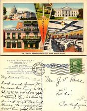Washington DC Hotel Occidental Postcard Used (46393) picture