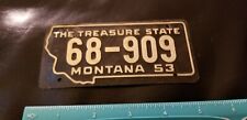 Vintage 1950’s Montana BICYCLE LICENSE PLATE picture