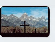 Postcard Grand Teton and surrounding peaks, Chapel of Transfiguration, Wyoming picture