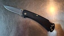 Buck USA 112 Slim Black Ranger Folding Knife W/ Clip 0112BKS1-B USED picture