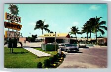 Ft Lauderdale FL-Florida Petta's Motel Advertising Panoramic Vintage Postcard picture