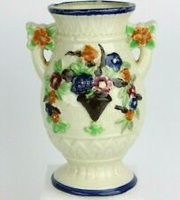 Vintage Japanese Majolica Small Porcelain Flower Vase 5 3/4