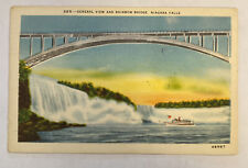 Vintage Postcard General View & Rainbow Bridge, Niagara Falls picture