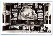 Stage Interior Historic Pipers Opera House Virginia City NV RPPC Photo Postcard picture