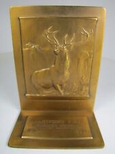 1930s HARTFORD FIRE INS CO Advertising Bookend BASTIAN BROS Co HOWARD HAMMITT picture
