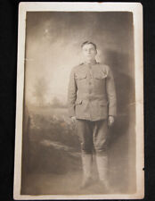 Vtg WWI WW1 Soldier Postcard Photograph Portrait RCCP picture