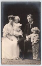 RPPC Belgium Prince And Princess Albert Princes Leopold And Charles Postcard X27 picture