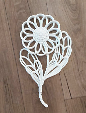 VTG Retro 1978 Burwood Products Co. Large White Plastic Daisy Wall Hanging Decor picture