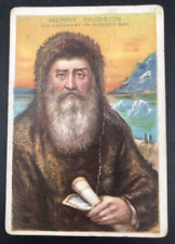 1911 T68 Heroes of History Henry Hudson Castaway Miners Extra Tobacco Card picture