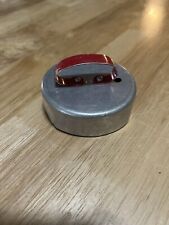 Vintage Red Handle Donut/ Bisquit /Cookie Cutter Round Aluminum Removeable Hole picture