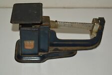 Vintage Blue Aged TRINER Air Mail Accuracy Working Metal Postal Scale Rare picture
