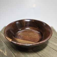 Real Walnut Wood Bowl Wooden Salad Individual Dishes 6” picture