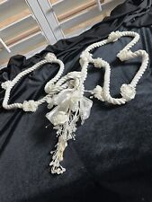 Vintage Wedding Lasso Rope - Cord White With Flowers picture