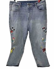 Women’s Disney Jeans SZ 19 With Six Disney Characters picture
