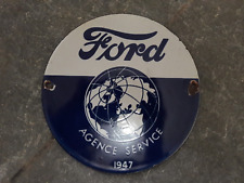 PORCELIAN FORD ENAMEL SIGN SIZE 6x6 INCHES picture