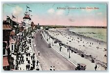 1915 A Sunday Afternoon At Revere Beach Massachusetts MA Posted Vintage Postcard picture