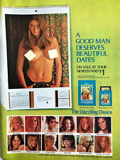 Vintage 1971 Sexy Playboy Calendar original ad picture