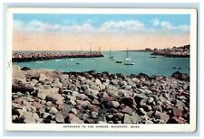 c1930's Entrance To The Harbor Rockport Massachusetts MA Posted Vintage Postcard picture