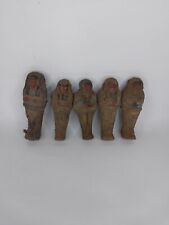 RARE ANTIQUE ANCIENT EGYPTIAN 5 Ushabti Servant & Minions Sacred Grace 1670 Bc picture