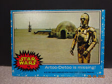 Vintage 1977, Artoo-Detoo is Missing, Star Wars Series 1 Blue Card #18 picture