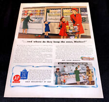 1940s A&P Super Markets Large Print Advertisement In Full Color Grocery Store picture