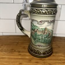 Vintage German Staffel Beer Stein W Lid Stoneware Handmade Vintage West Germany picture