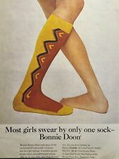Bonnie Doon Socks Casbah Orlon Acrylic Patterns Weaves Vintage Print Ad 1965 picture
