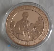 Sam Houston 1st President Republic of Texas Vintage 1969 Bronze Medal picture