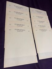 Letterhead 10 Sheets Of FACTORY 1940s Vintage Stationery Unused Lot picture